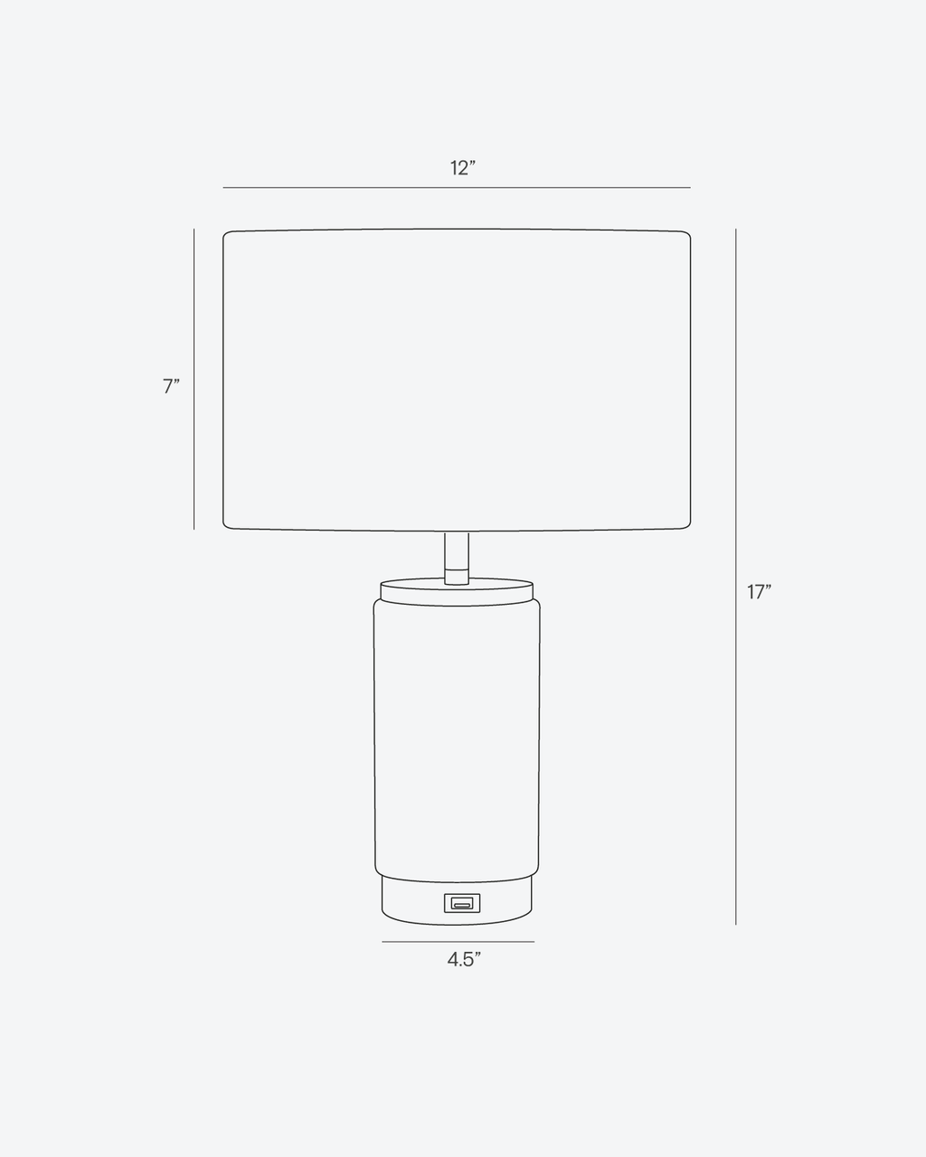 Arden USB Table Lamp