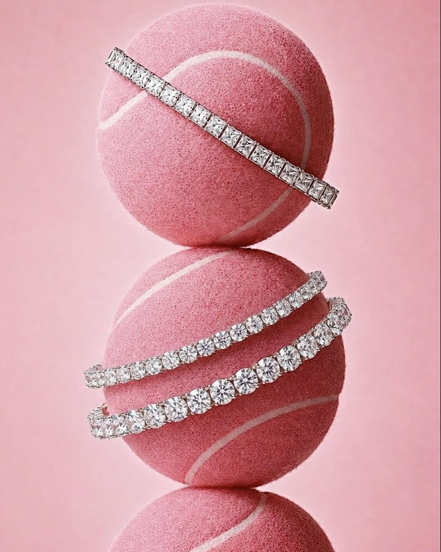 BG400W B.Tiff 4mm Tennis Bracelet