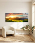 Valley Glass Wall Art (36"x14")