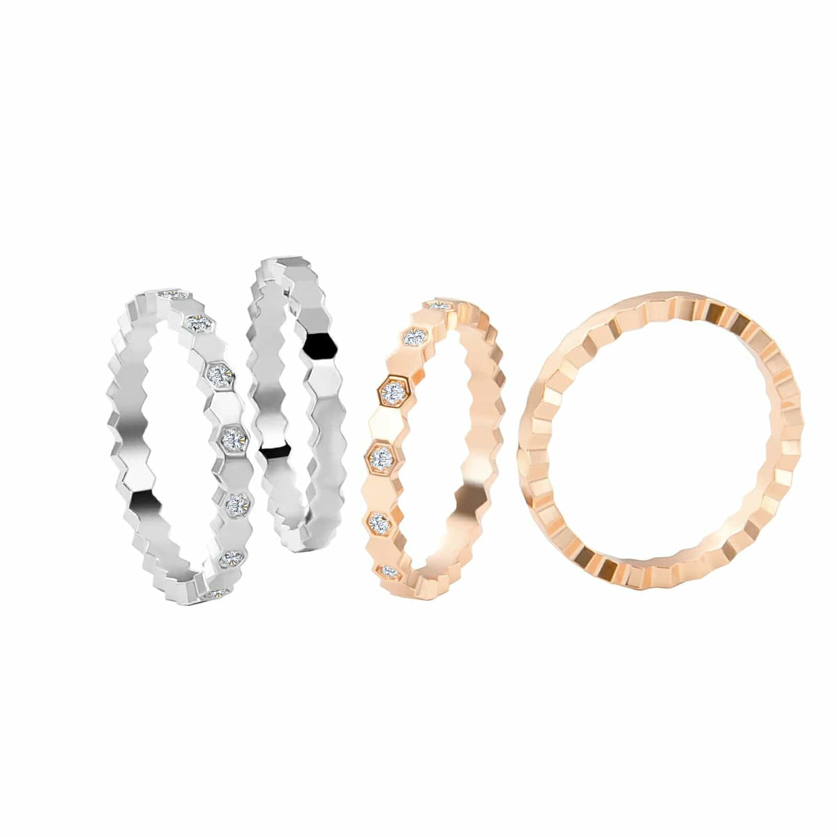 RG109RG B.Tiff Rose Gold Mon Rêve Ring