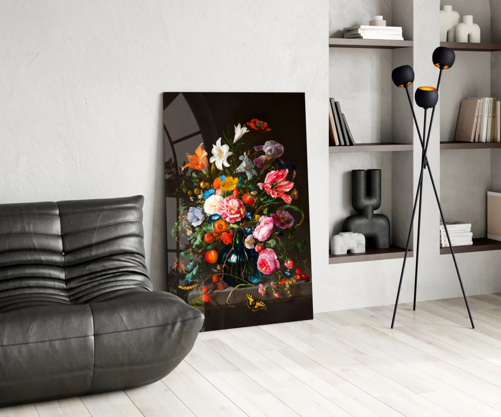 Classical Still Life Glass Wall Art || Designer Collection