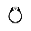 RG093B B.Tiff Black 2 ct Round Solitaire Engagement Ring